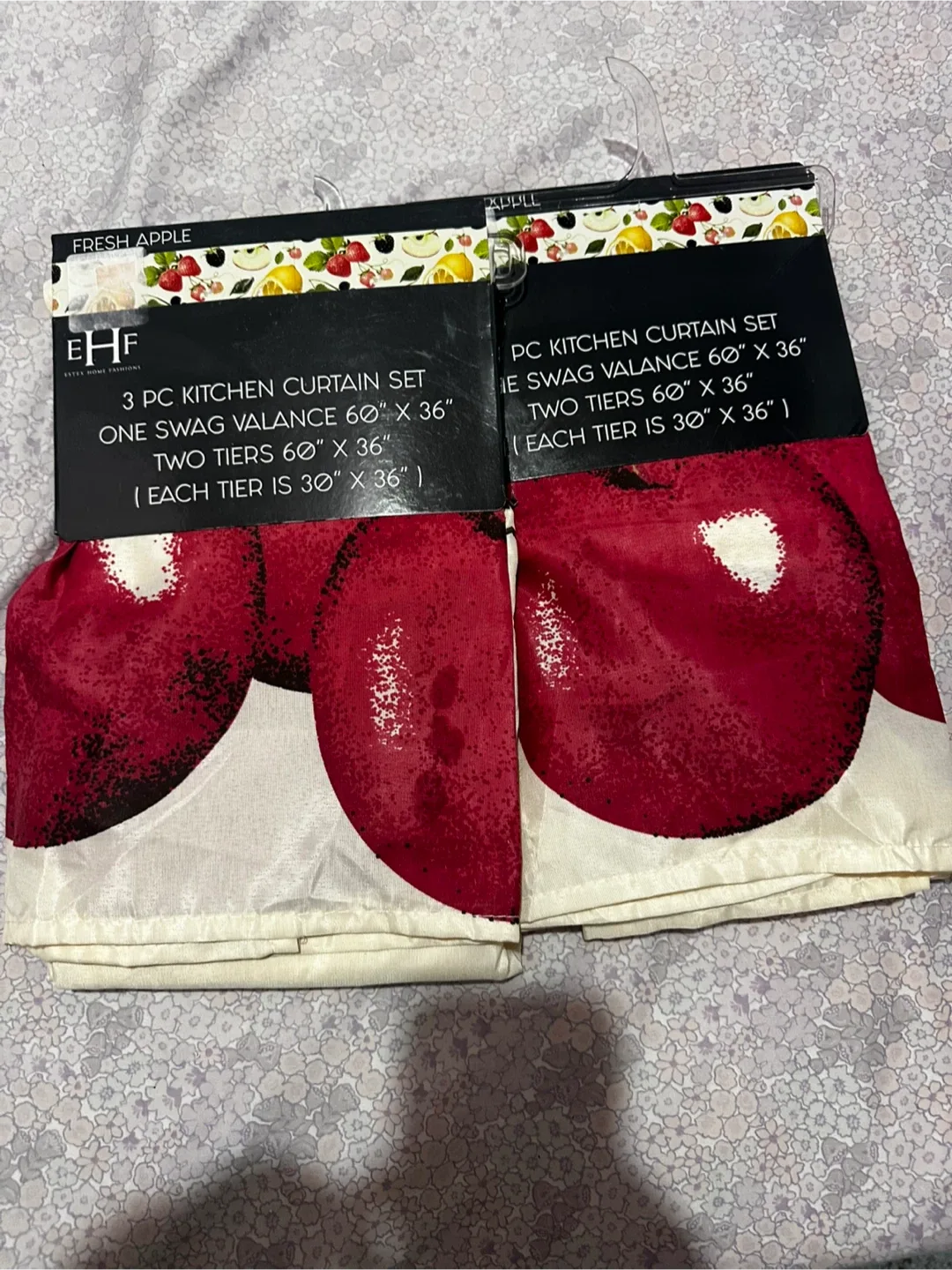 EHF 3-Piece Kitchen Curtain Set image indicator(2)