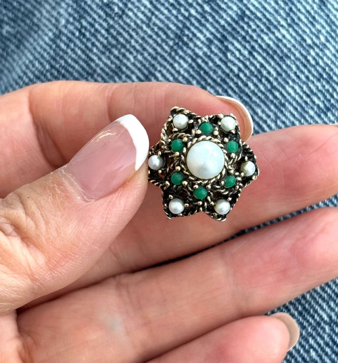 Sarah Coventry Vintage Ring, US size:6-7.🥰🥰 thumbnail