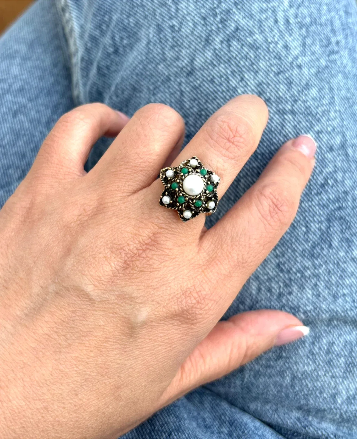 Sarah Coventry Vintage Ring, US size:6-7.🥰🥰 image indicator(2)