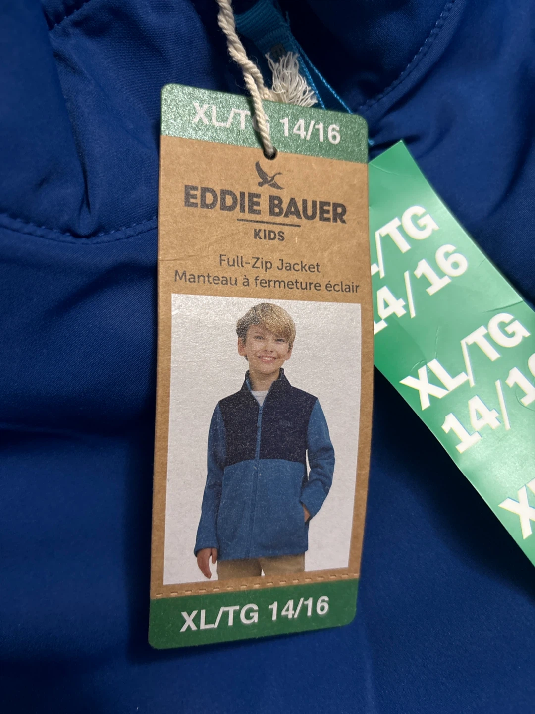 New Eddie Bauer Kids fleece Full-Zip Jacket XL - photo 2