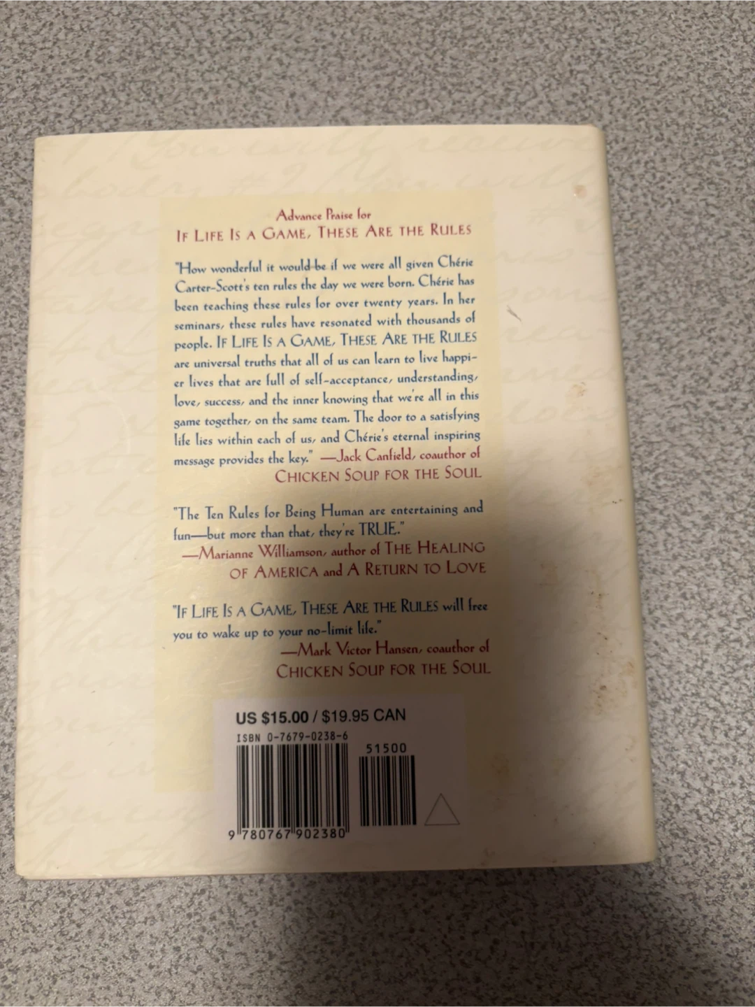 If Life is a Game, These are the Rules by Cherie Carter-Scott - photo 2