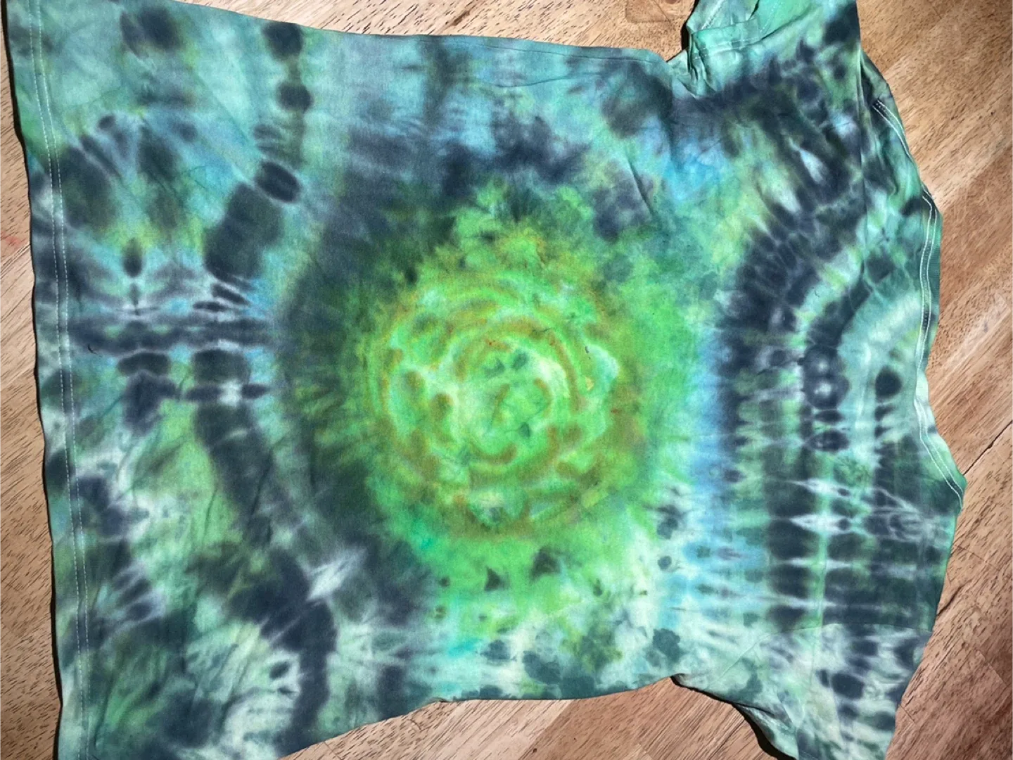 Handmade Tie Dye Rick and Morty T, Women's M size image indicator(2)