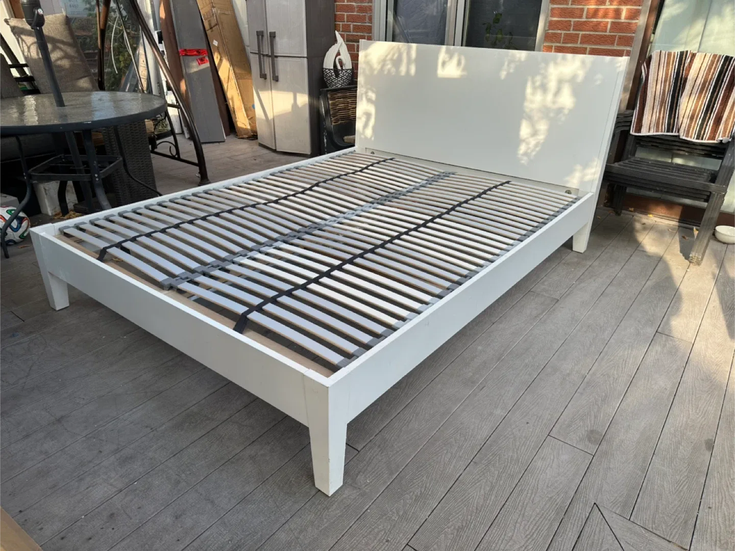 White Queen Size Bed Frame thumbnail
