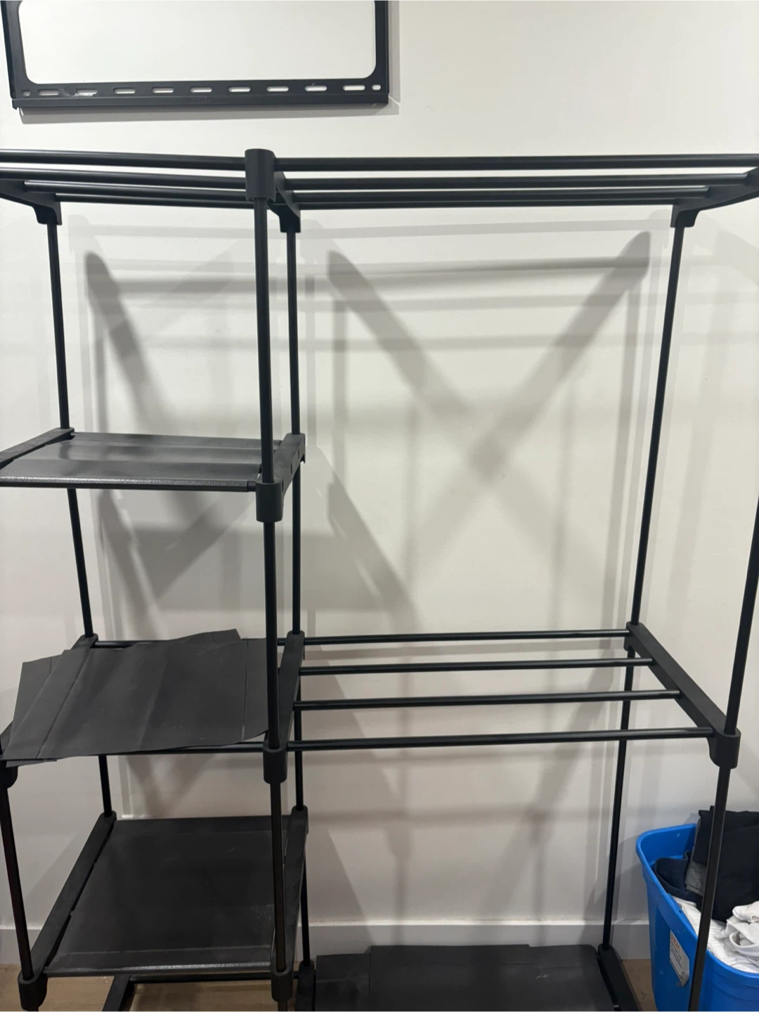 FREE.   Plastic clothing rack