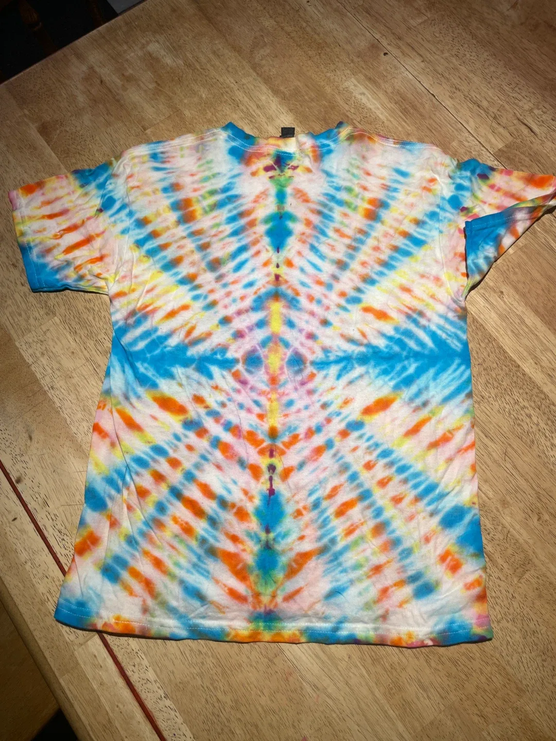 Custom handmade Tie-Dye T-Shirt Youth M size image indicator(2)