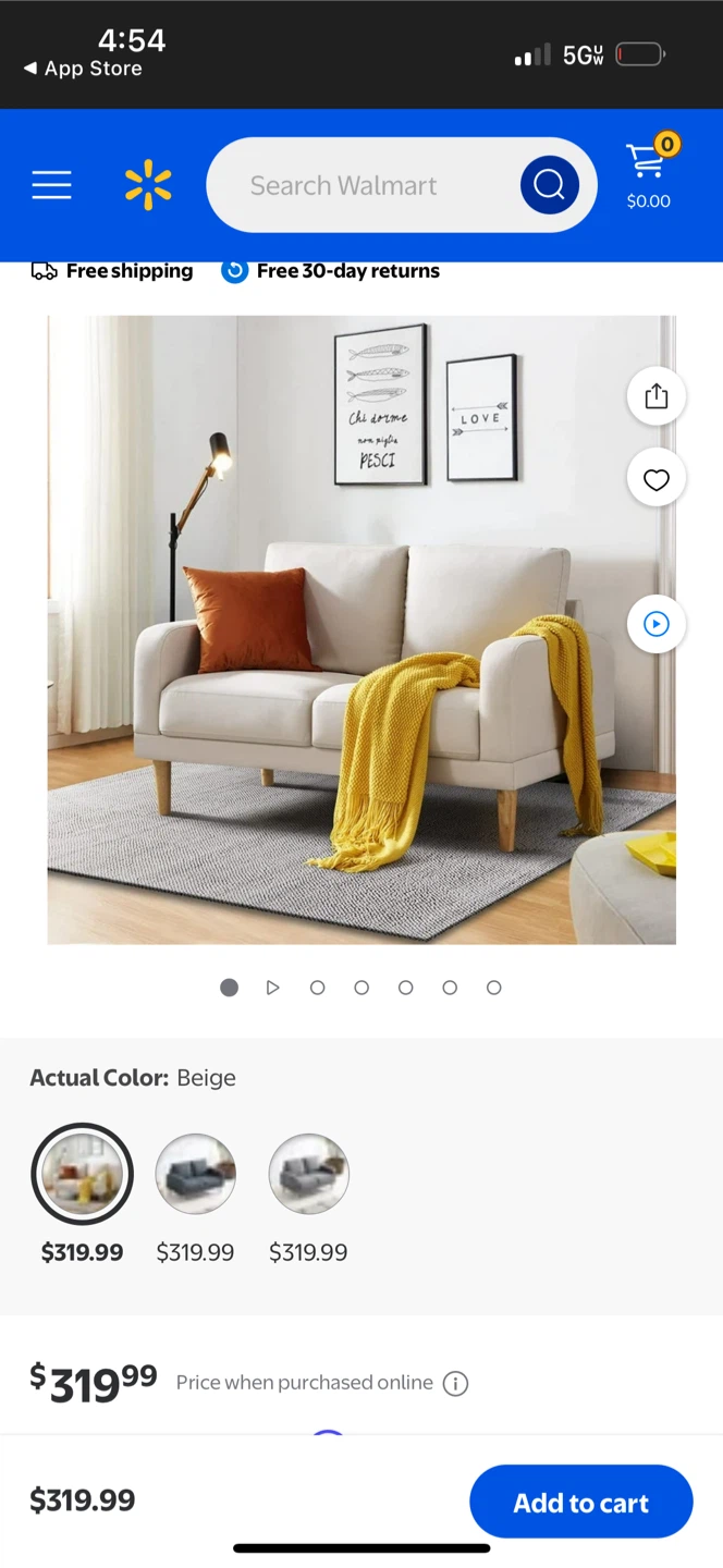 Small couch . Easy garage pick up - photo 2