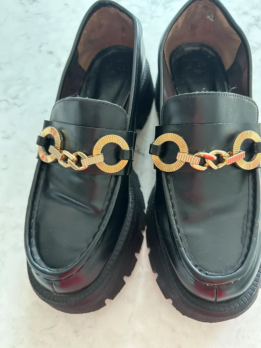 Zara Black Loafers - Size 38 thumbnail
