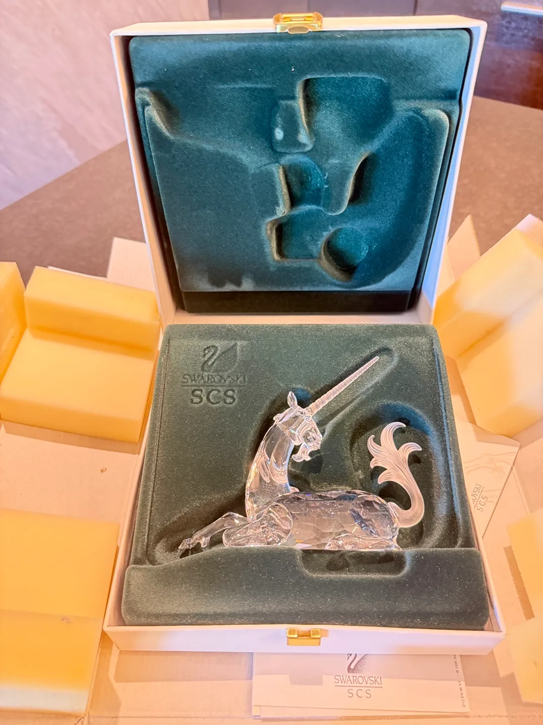 Swarovski SCS Unicorn Figurine, Crystal thumbnail