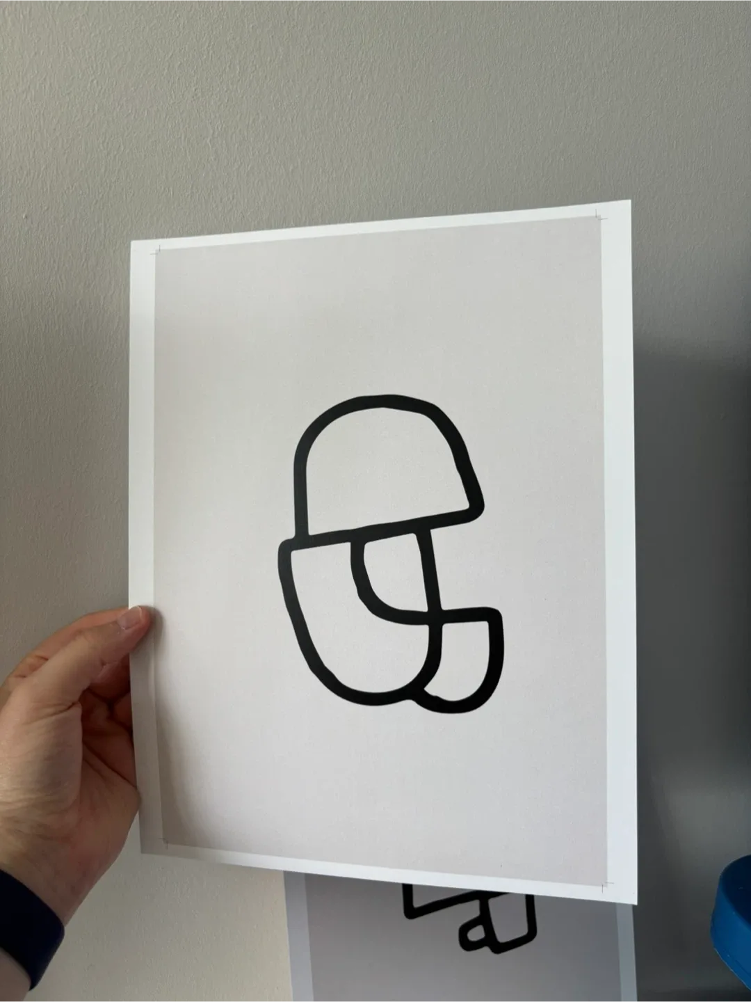 Set of 2 Art Prints: 8.5”x11” Artwork - neutral modern design image indicator(2)