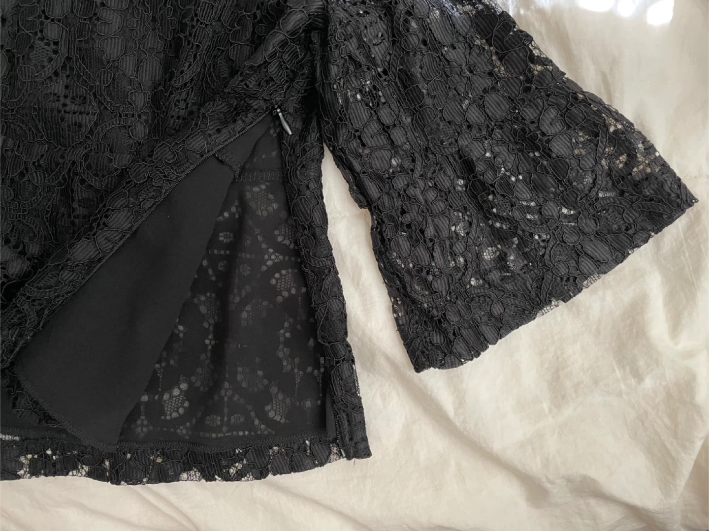 BNWT Zara Black Lace Top - Size S - photo 5