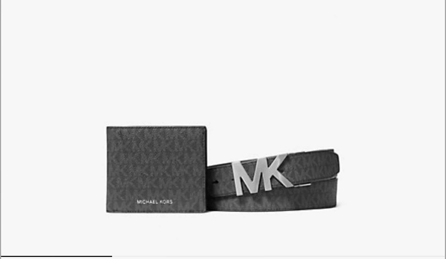 Michael Kors Wallet & Belt Gift Set - New in Box
