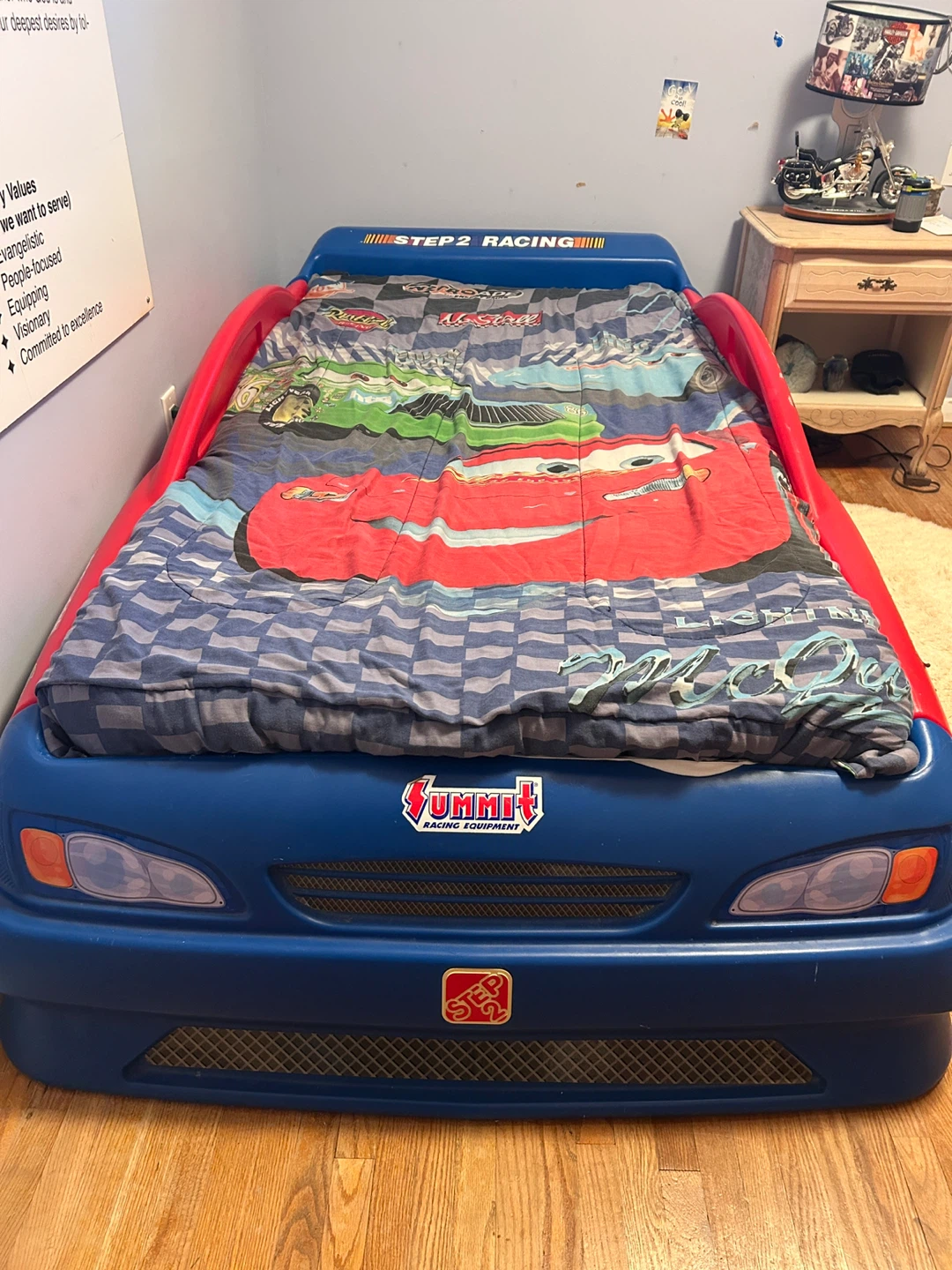 Step2 Stock Car Convertible Toddler to Twin Bed - Racing Theme - photo 2