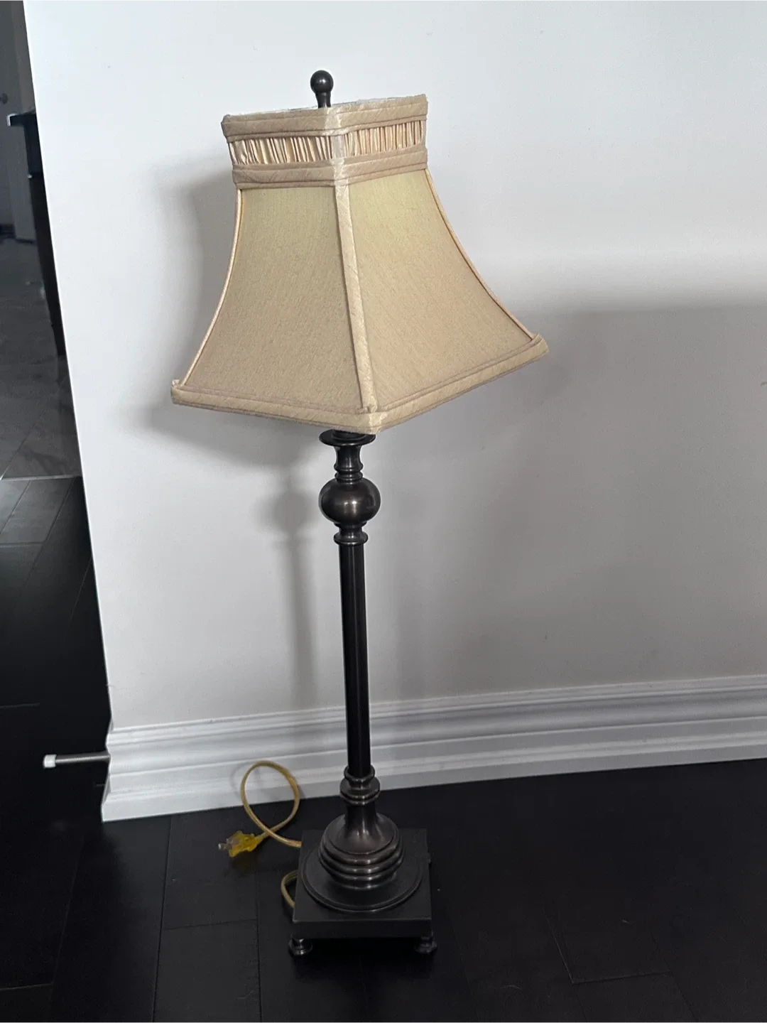 Table Lamp with Beige Shade thumbnail