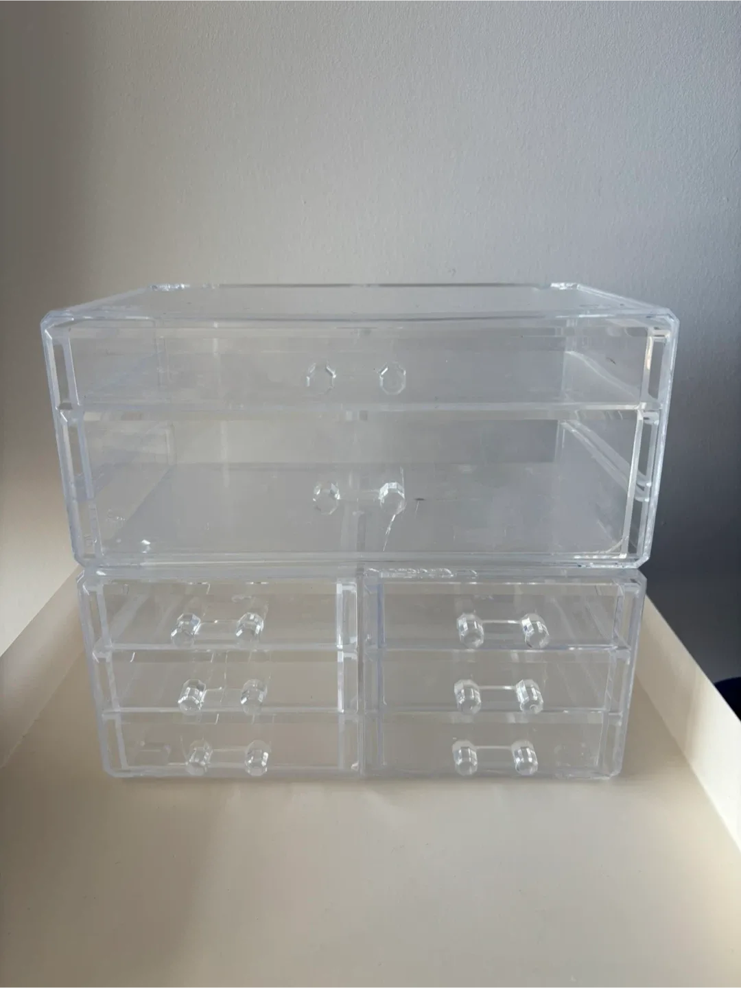 Bathroom Organizer for Makeup & Cosmetics - Clear Acrylic thumbnail