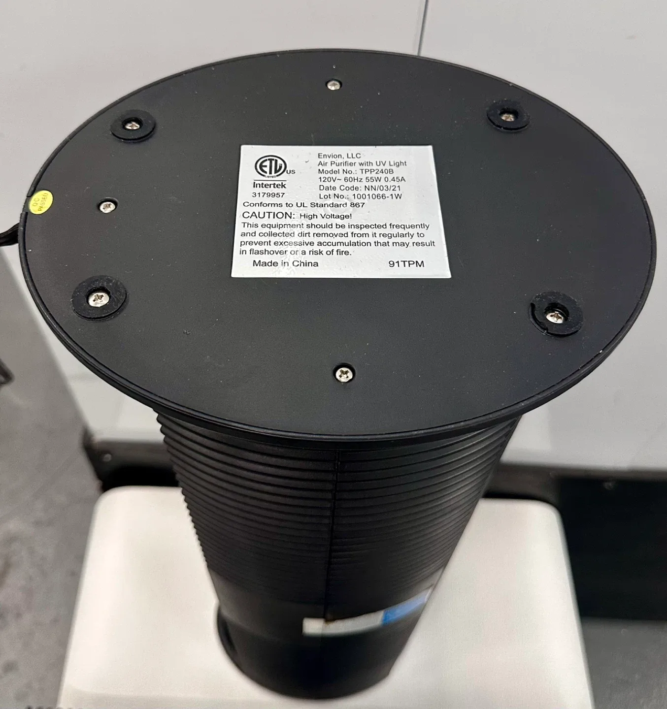 TheraPure Air Purifier image indicator(10)