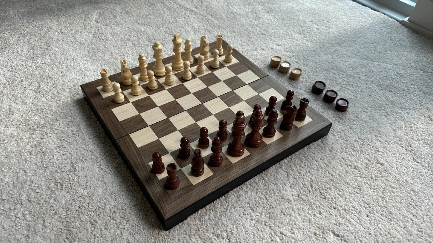 Chess and Checkers Set (wood) thumbnail
