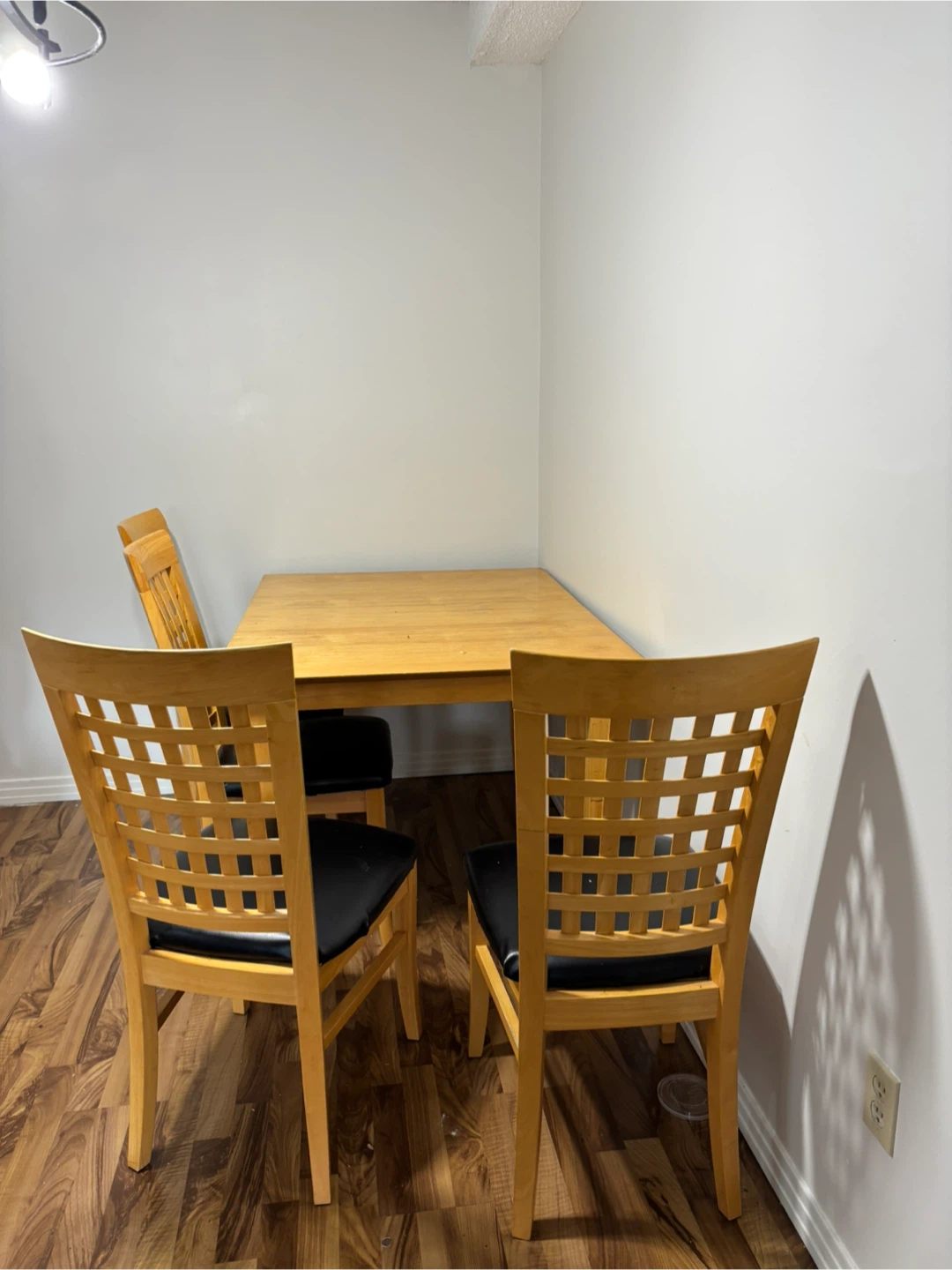 Wood Dining Table Set with 4 Chairs - photo 3