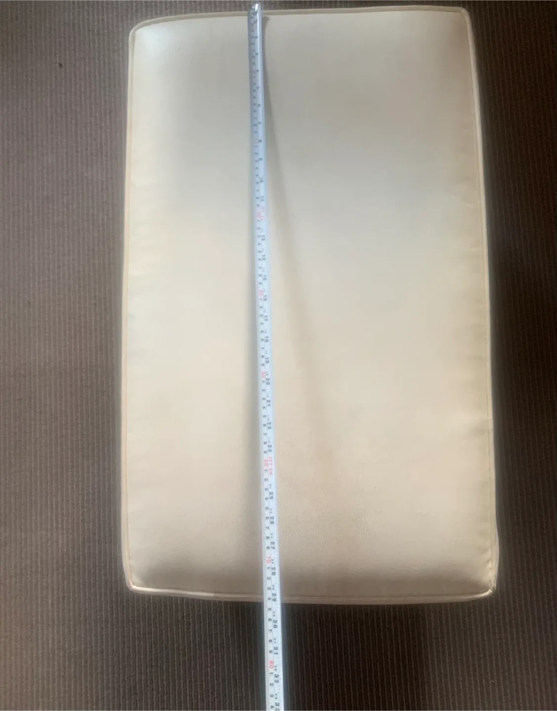 Cream Leather Ottoman image indicator(3)