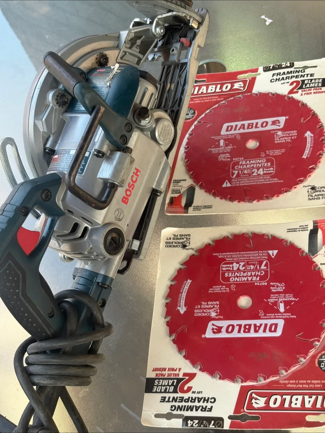 Bosch Circular Saw with Diablo Framing Blades thumbnail