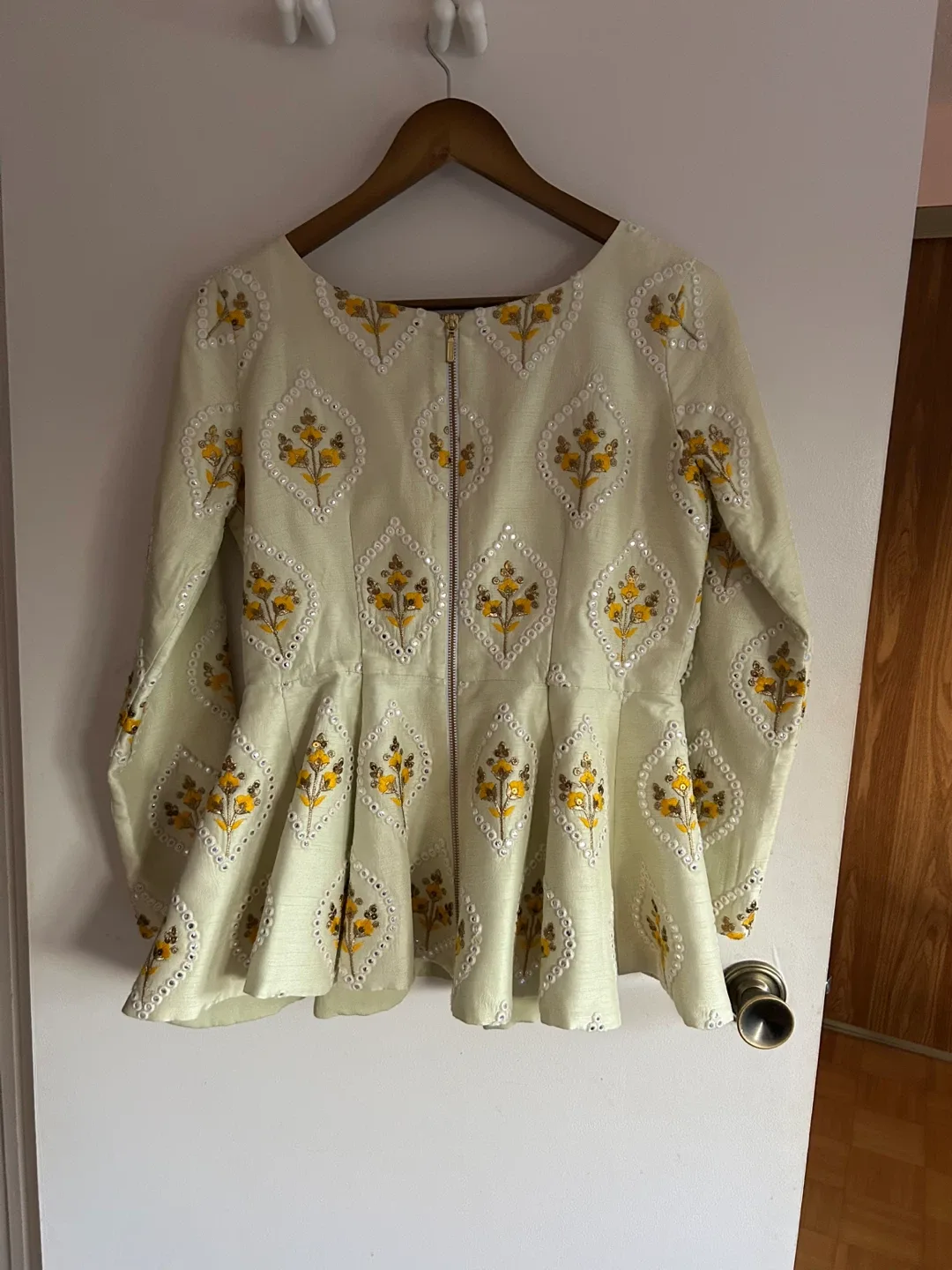 Mani Jassal Embellished Peplum Top - Size L image indicator(3)