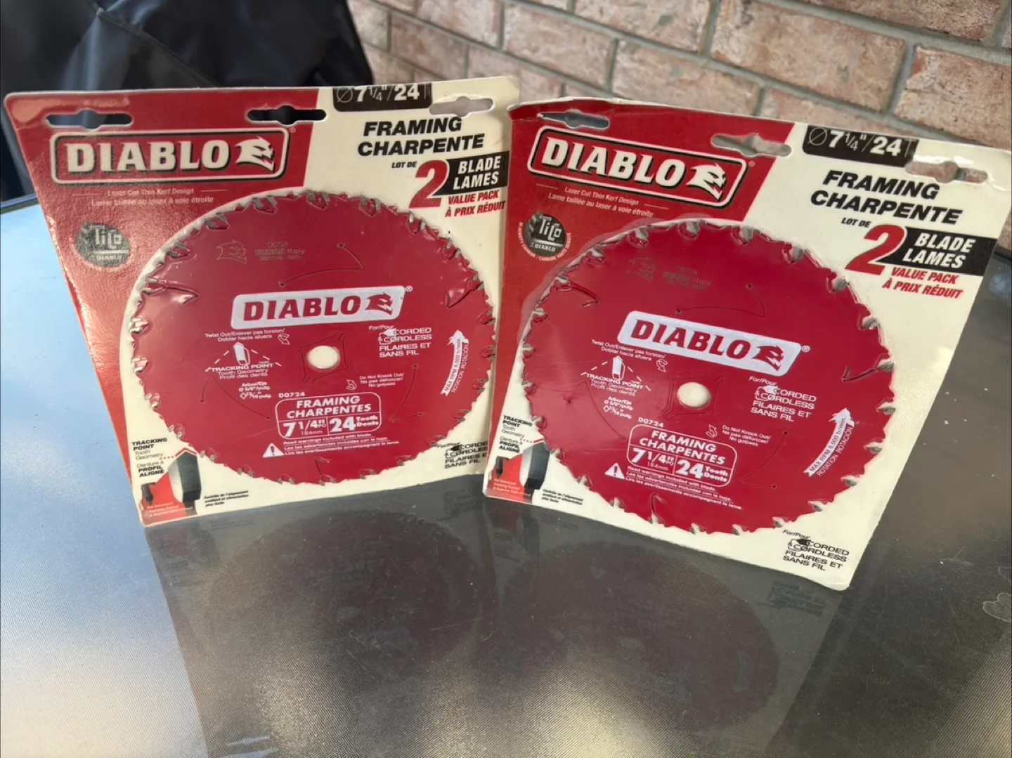 Diablo 7 1/4" 24T Framing Blade 2-Pack thumbnail