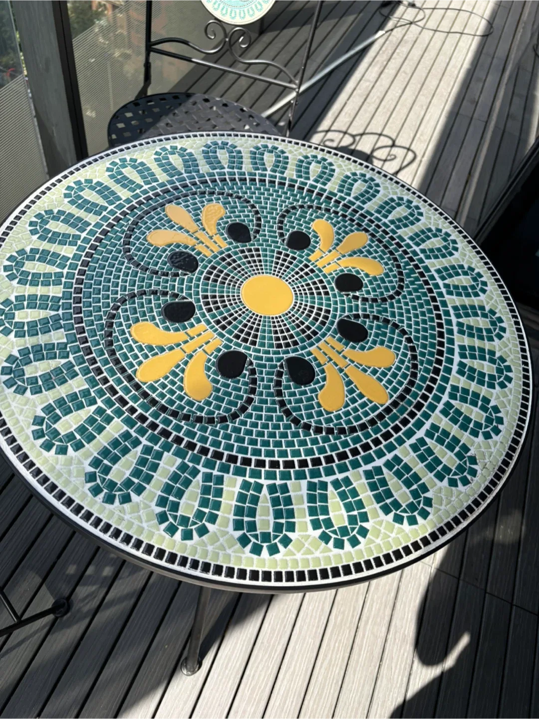 Mosaic Patio Table & Chairs Set image indicator(4)