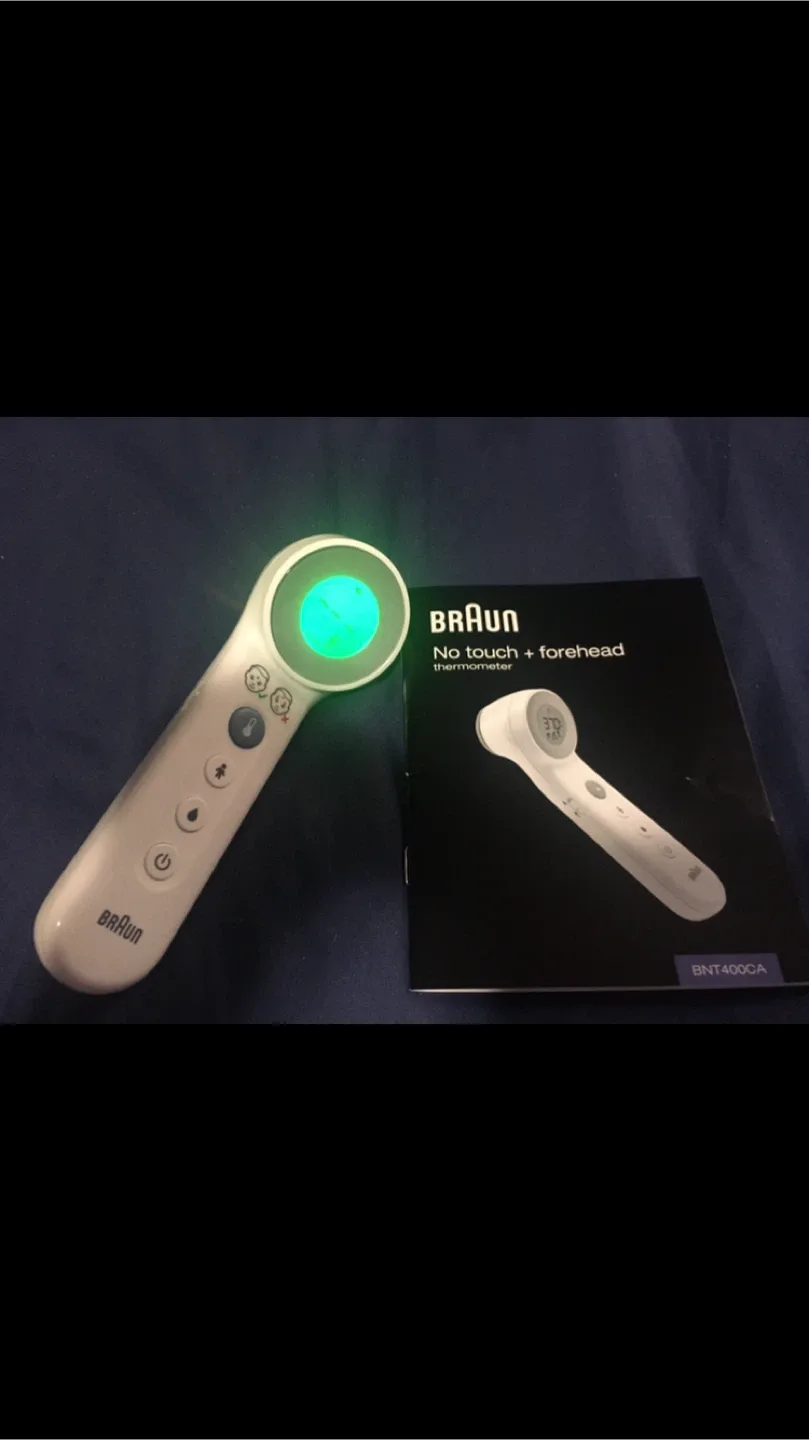 BNIB Braun No touch + forehead thermometer BNT400CA image indicator(2)