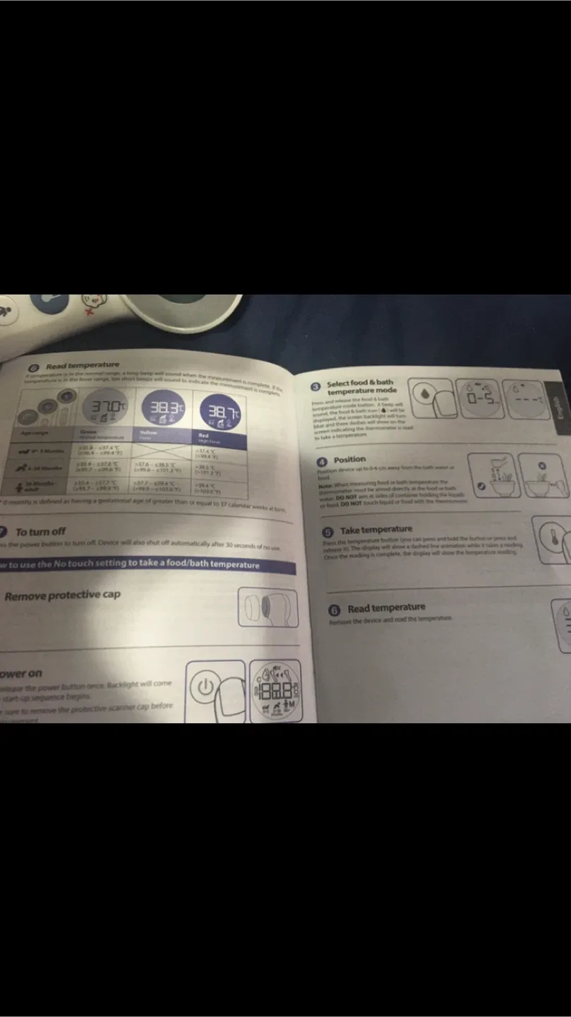 BNIB Braun No touch + forehead thermometer BNT400CA image indicator(5)