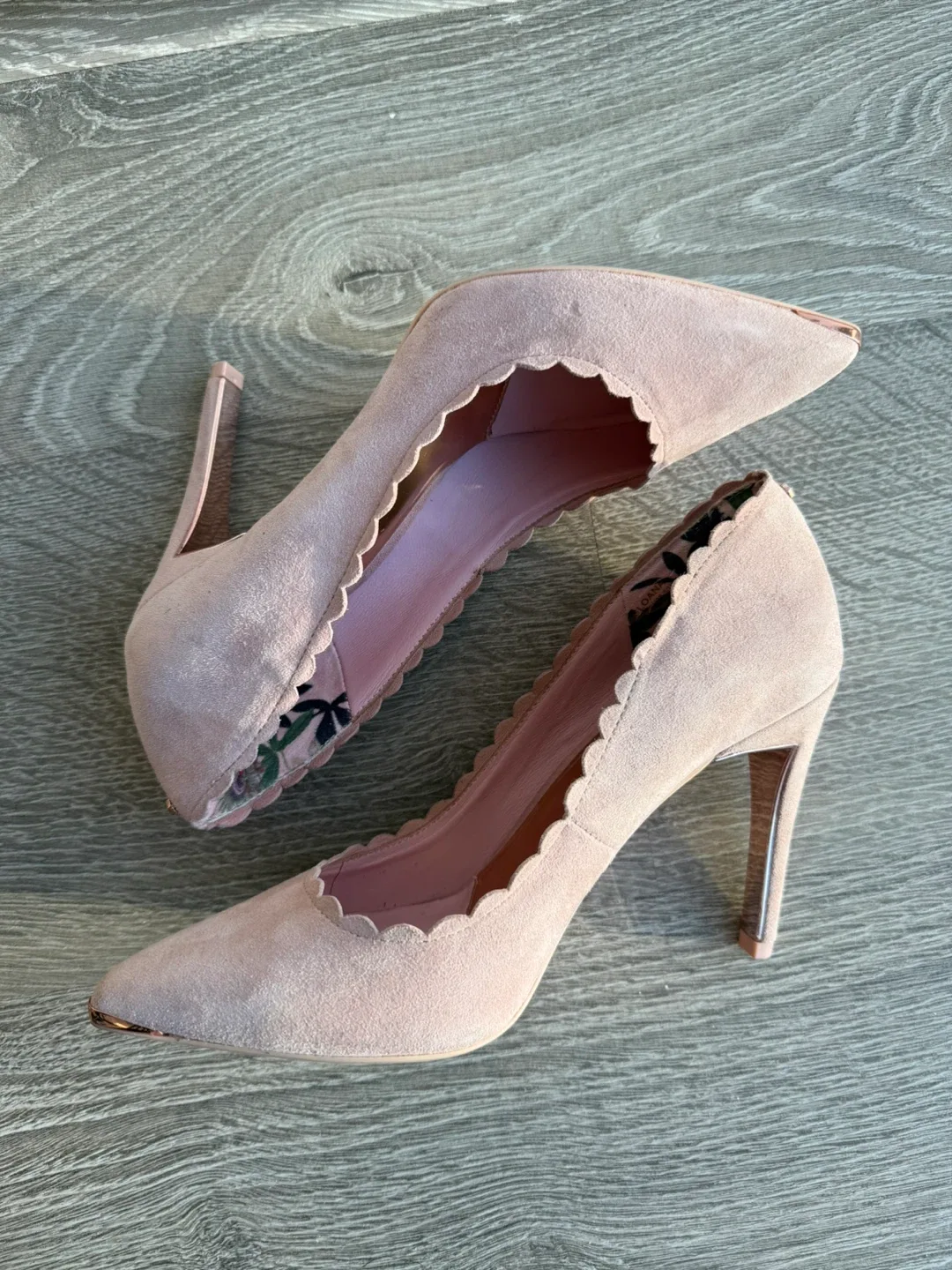 Ted Baker Suede Pink Heels thumbnail