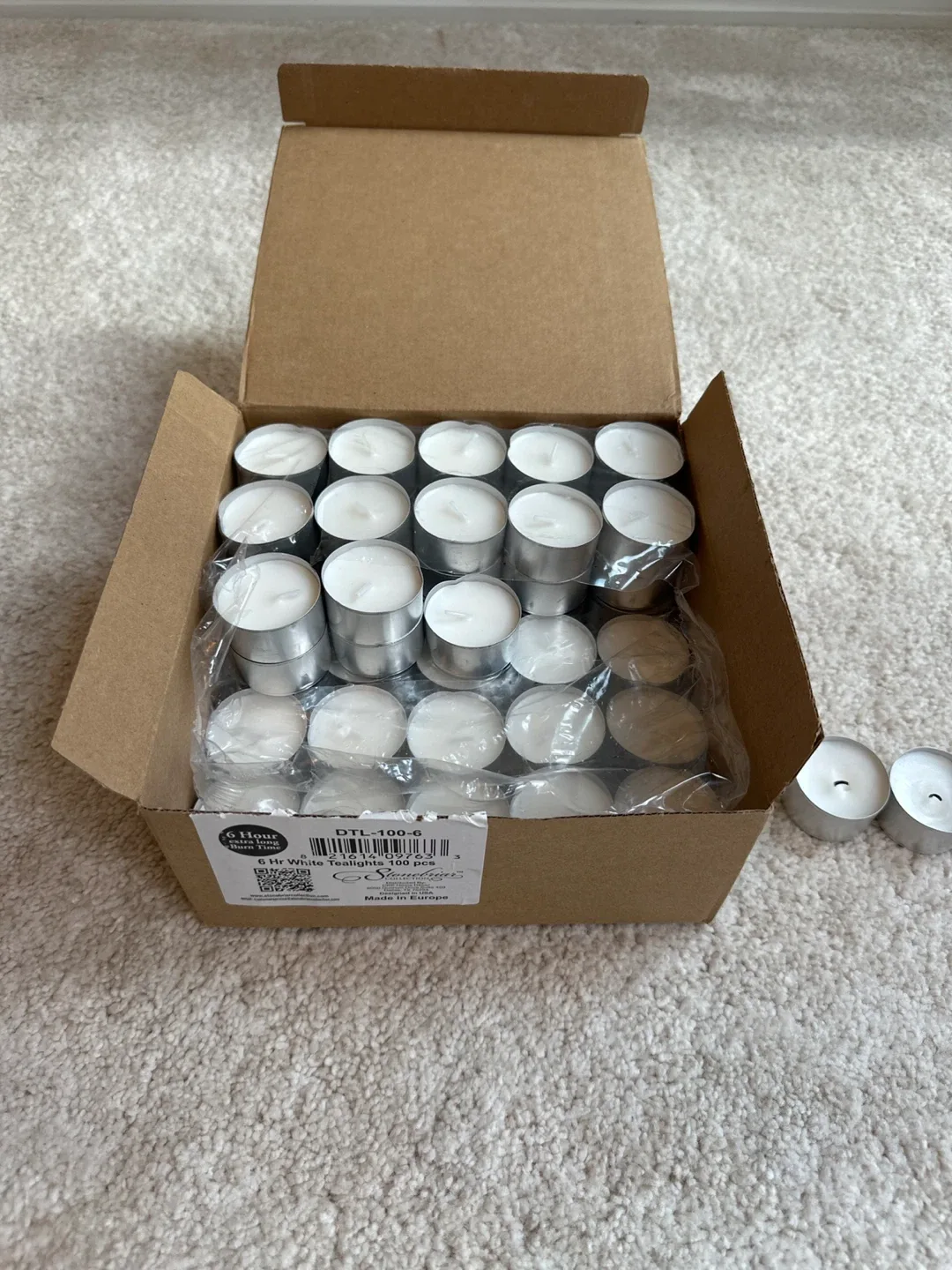 6-Hr White Tea Lights, 75 Pack image indicator(3)