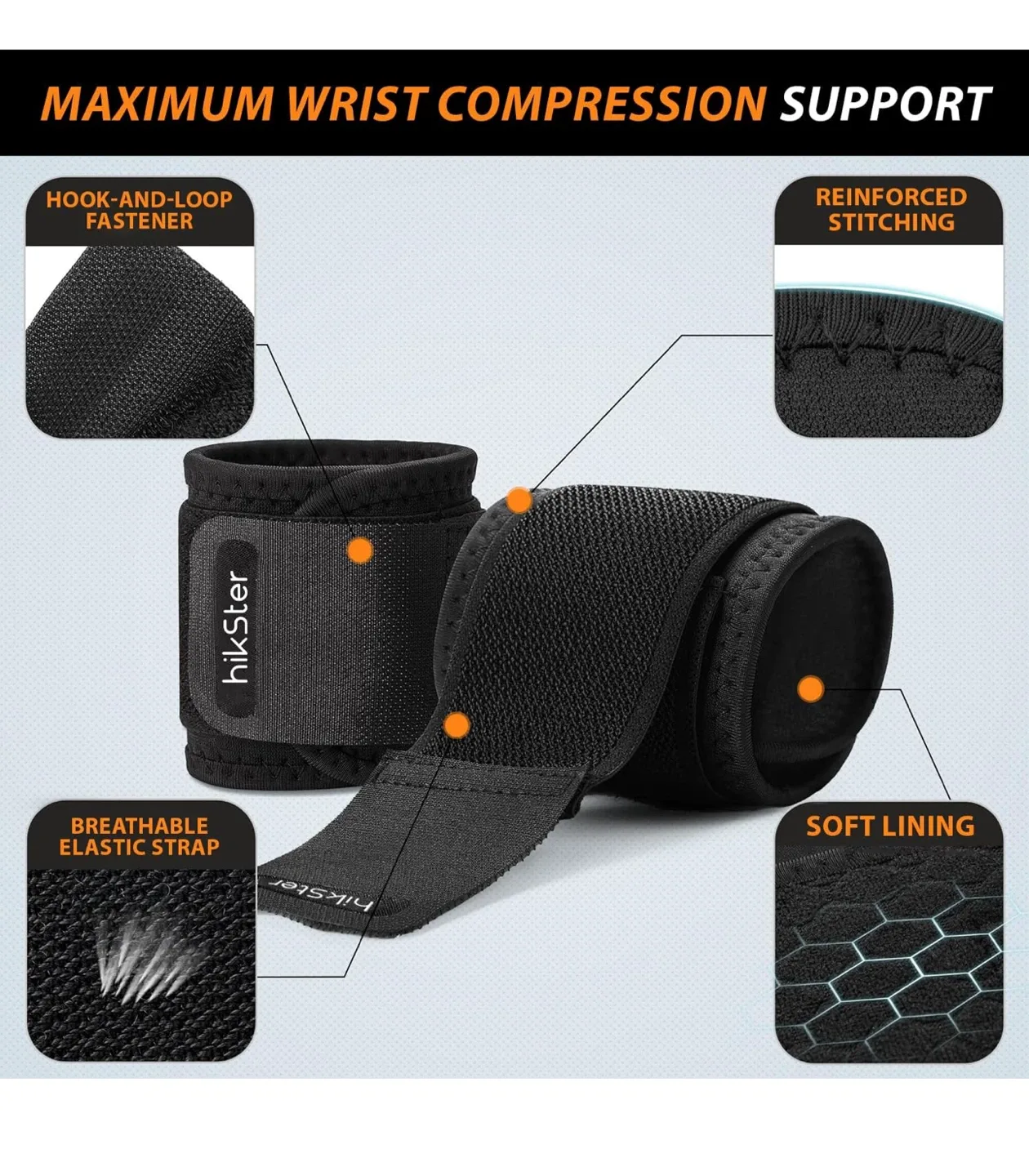 hikSter Wrist Wraps - Maximum Support image indicator(4)