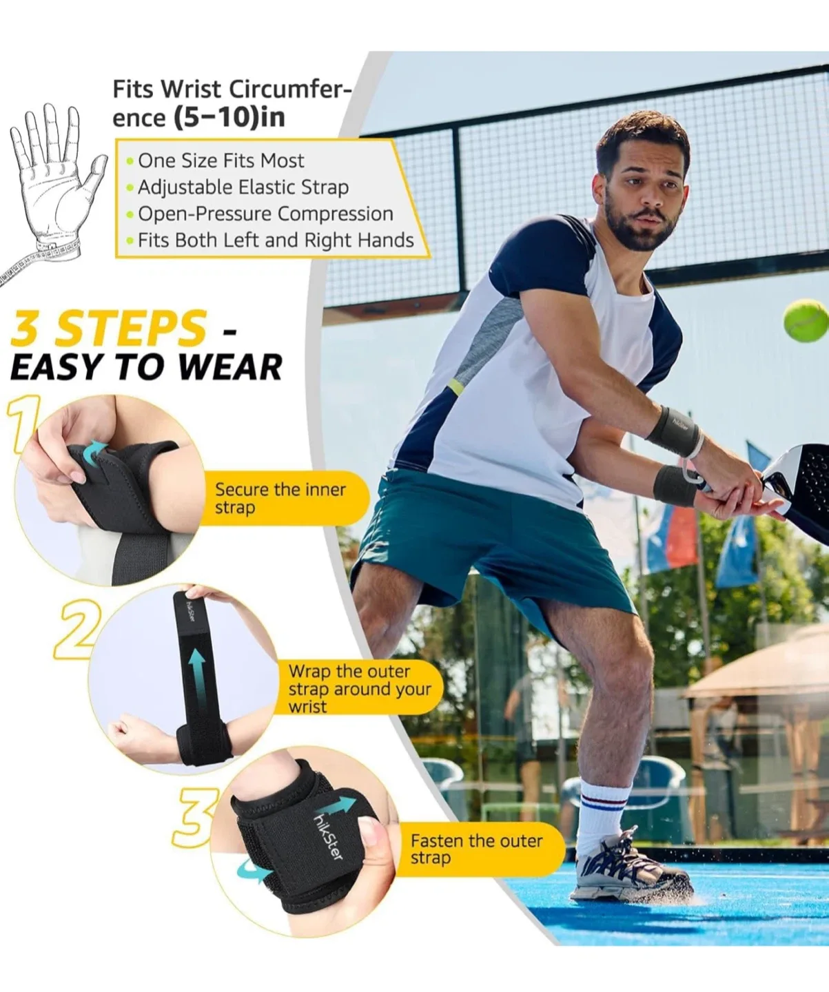 hikSter Wrist Wraps - Maximum Support image indicator(7)