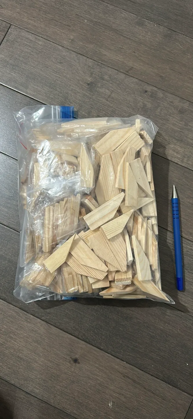 Bag of Wooden Craft Pieces thumbnail