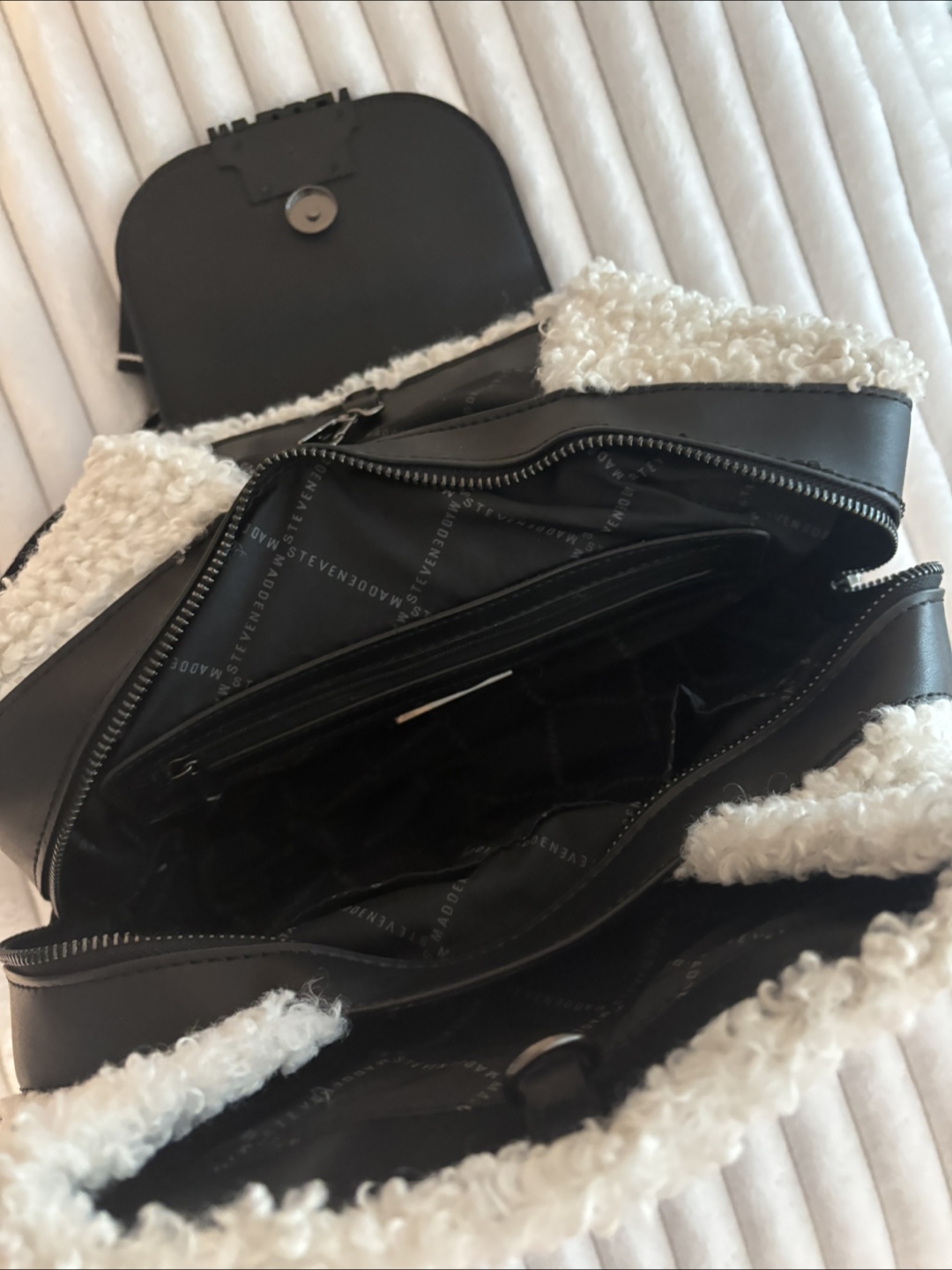 Steve Madden Mini Backpack - Black and White - photo 2