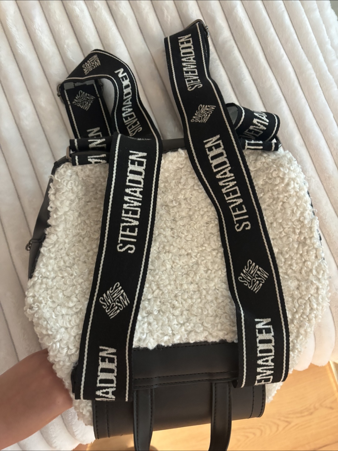 Steve Madden Mini Backpack - Black and White - photo 3