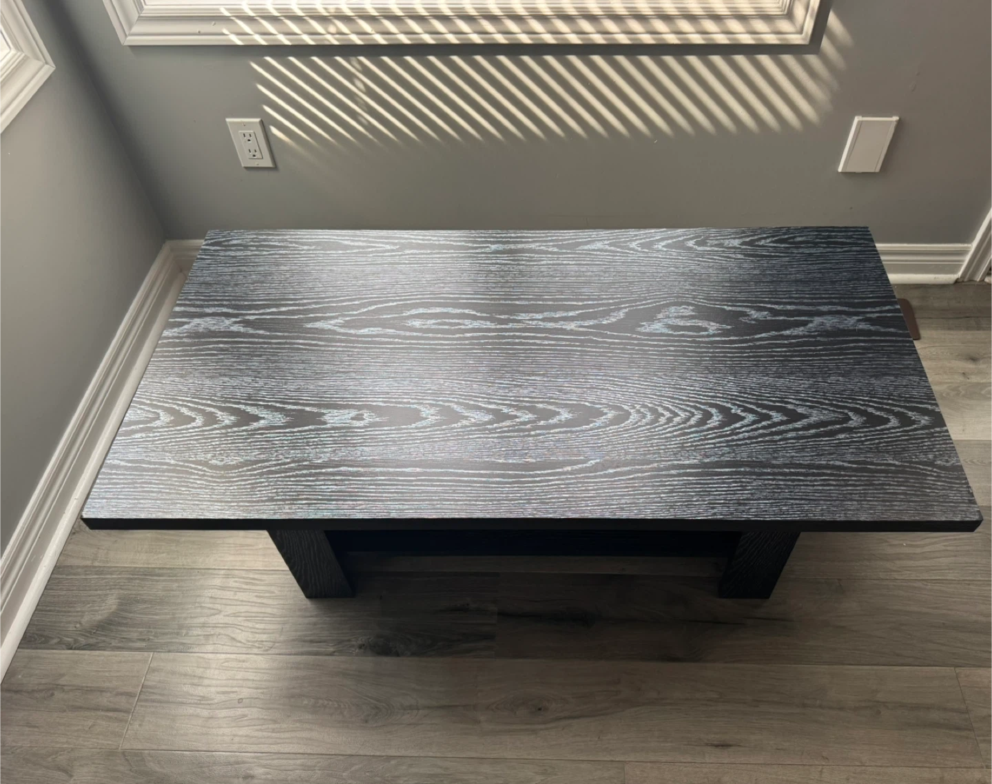 Black Wood Coffee Table and Side Tables