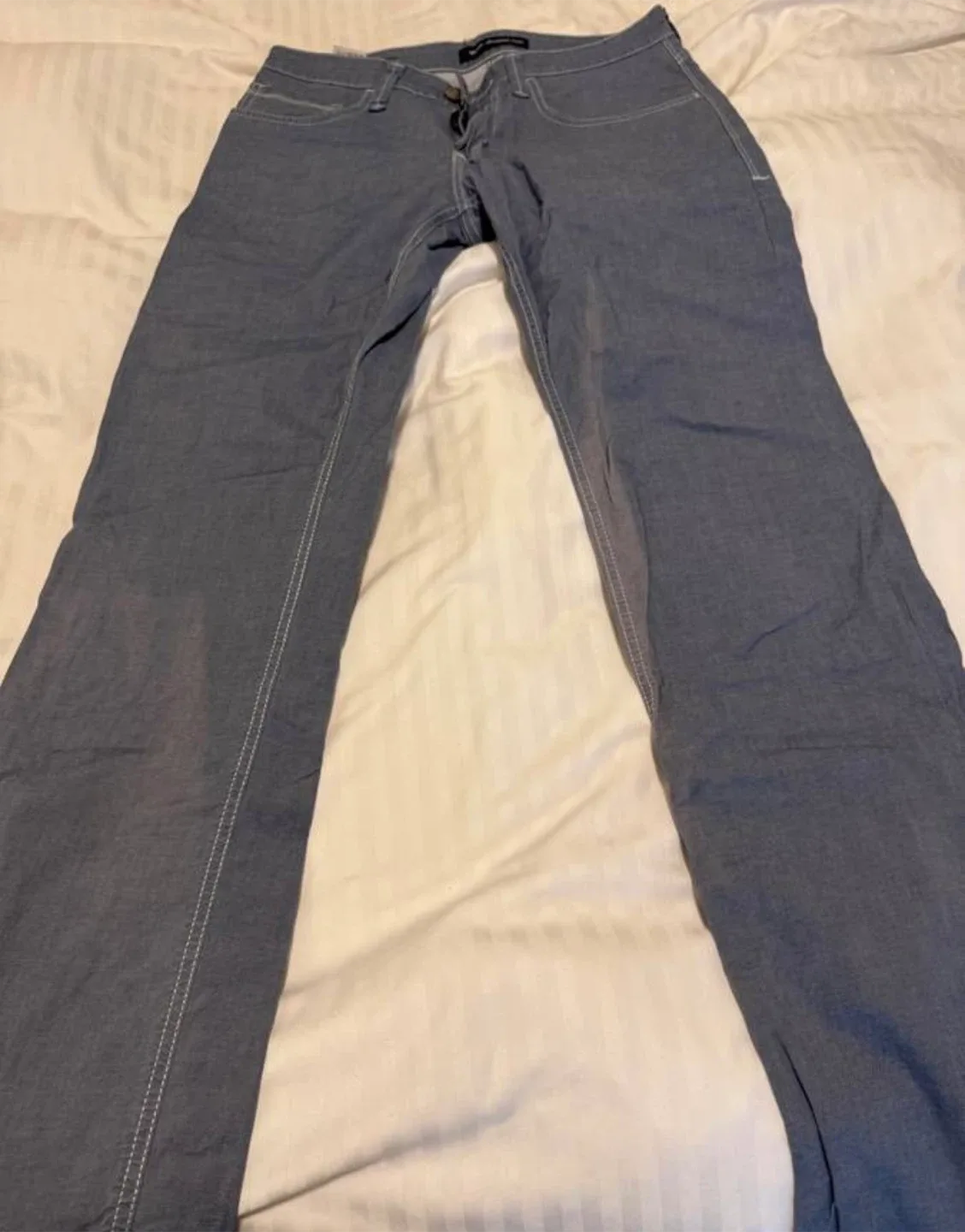 Designer Slim Straight Leg Pants 31/34 image indicator(5)