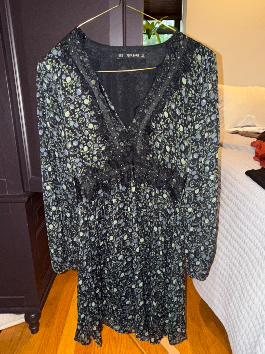 Zara Floral Print Mini Dress - Size XS - photo 2