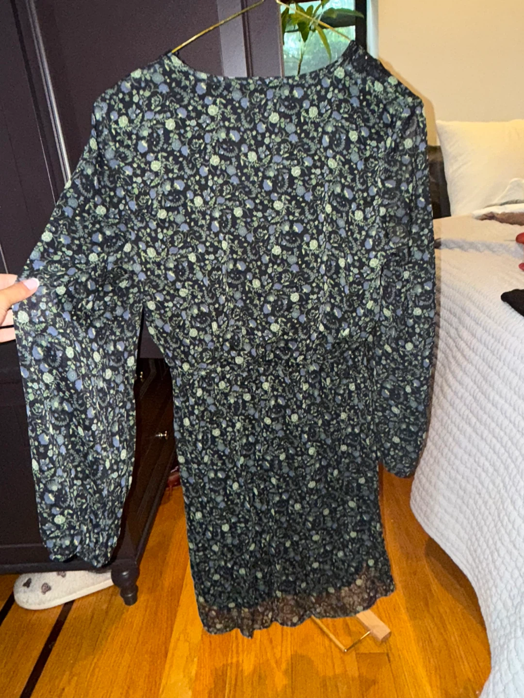 Zara Floral Print Mini Dress - Size XS - photo 4