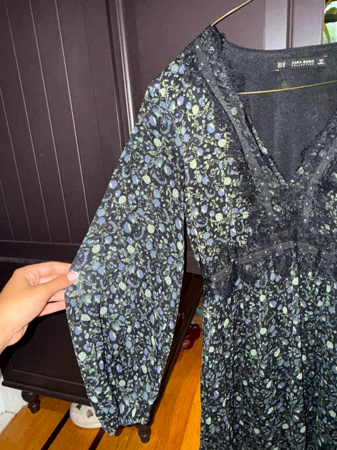 Zara Floral Print Mini Dress - Size XS - photo 3