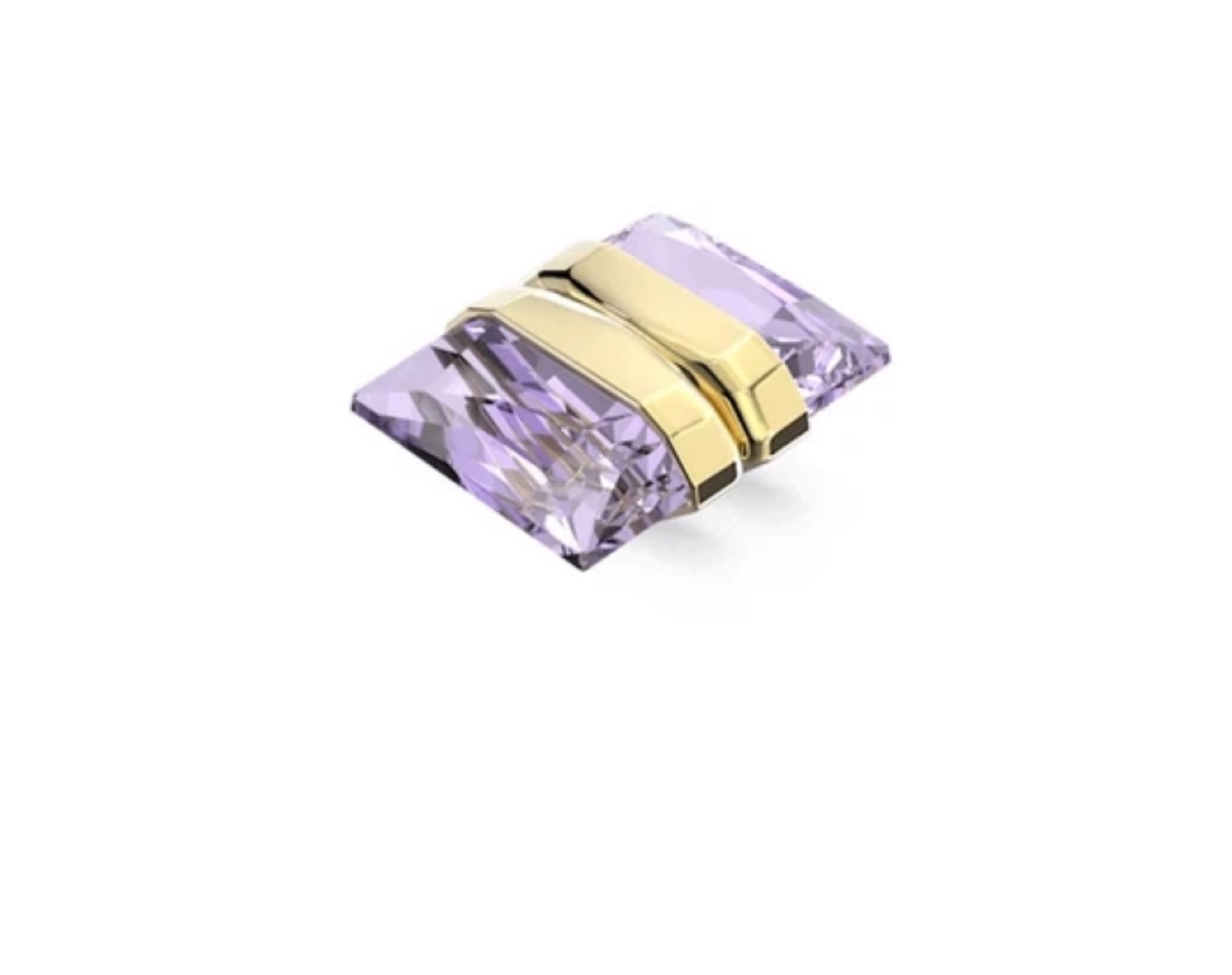 Swarovski lucent purple magnetic ear cuff