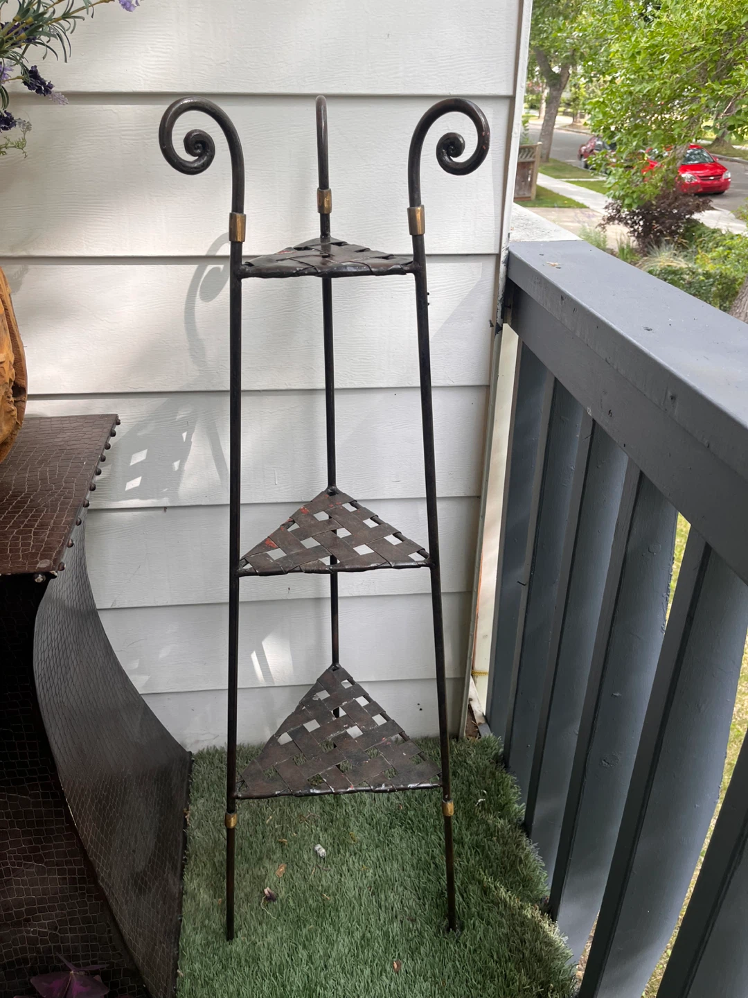 3 Tiers Metal Plant Stand - 4 Feet Tall