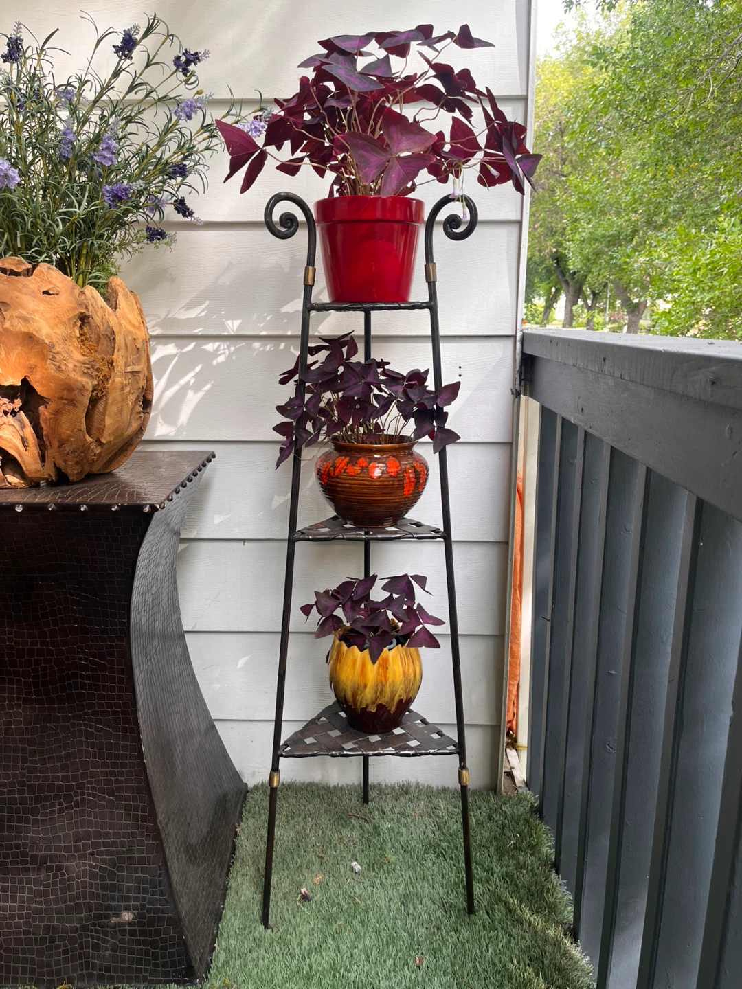 3 Tiers Metal Plant Stand - 4 Feet Tall - photo 2