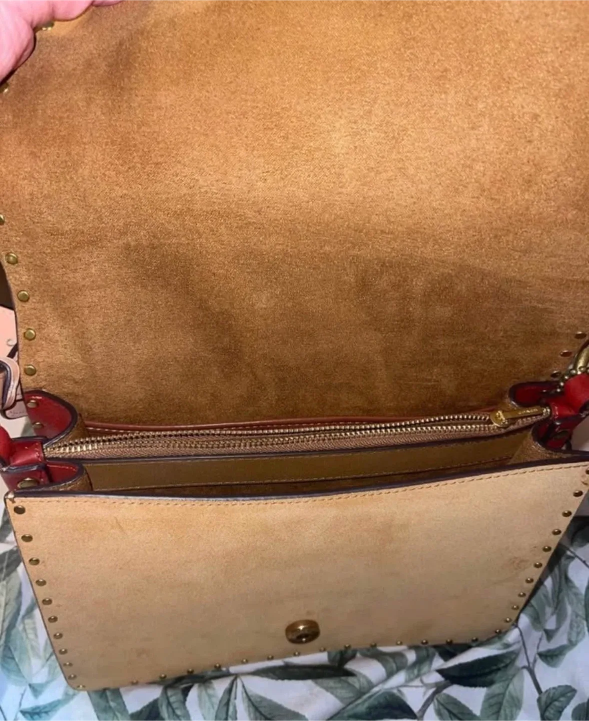 Coach Beat Colorblock Leather and Suede Shoulder Bag image indicator(6)