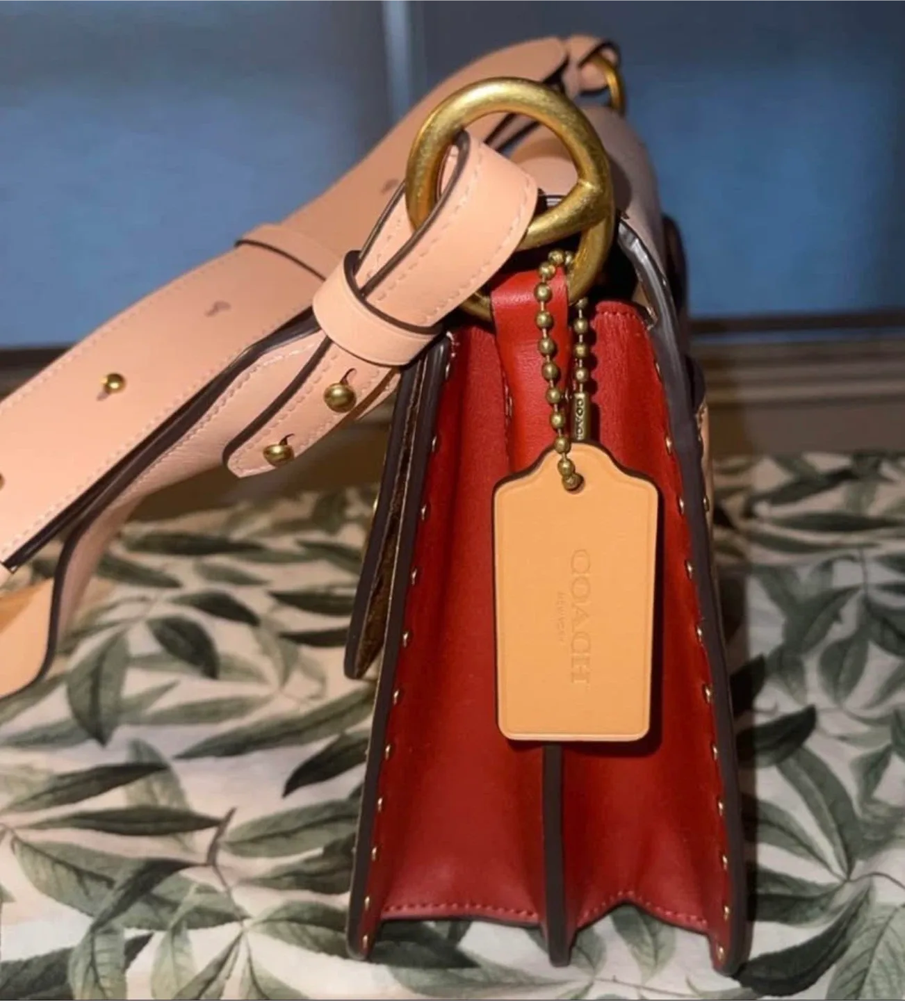 Coach Beat Colorblock Leather and Suede Shoulder Bag image indicator(7)