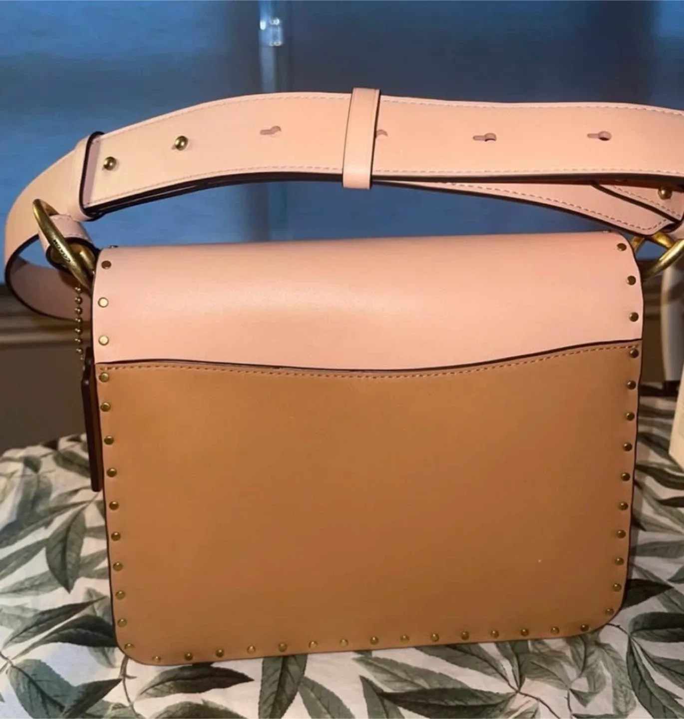 Coach Beat Colorblock Leather and Suede Shoulder Bag image indicator(9)