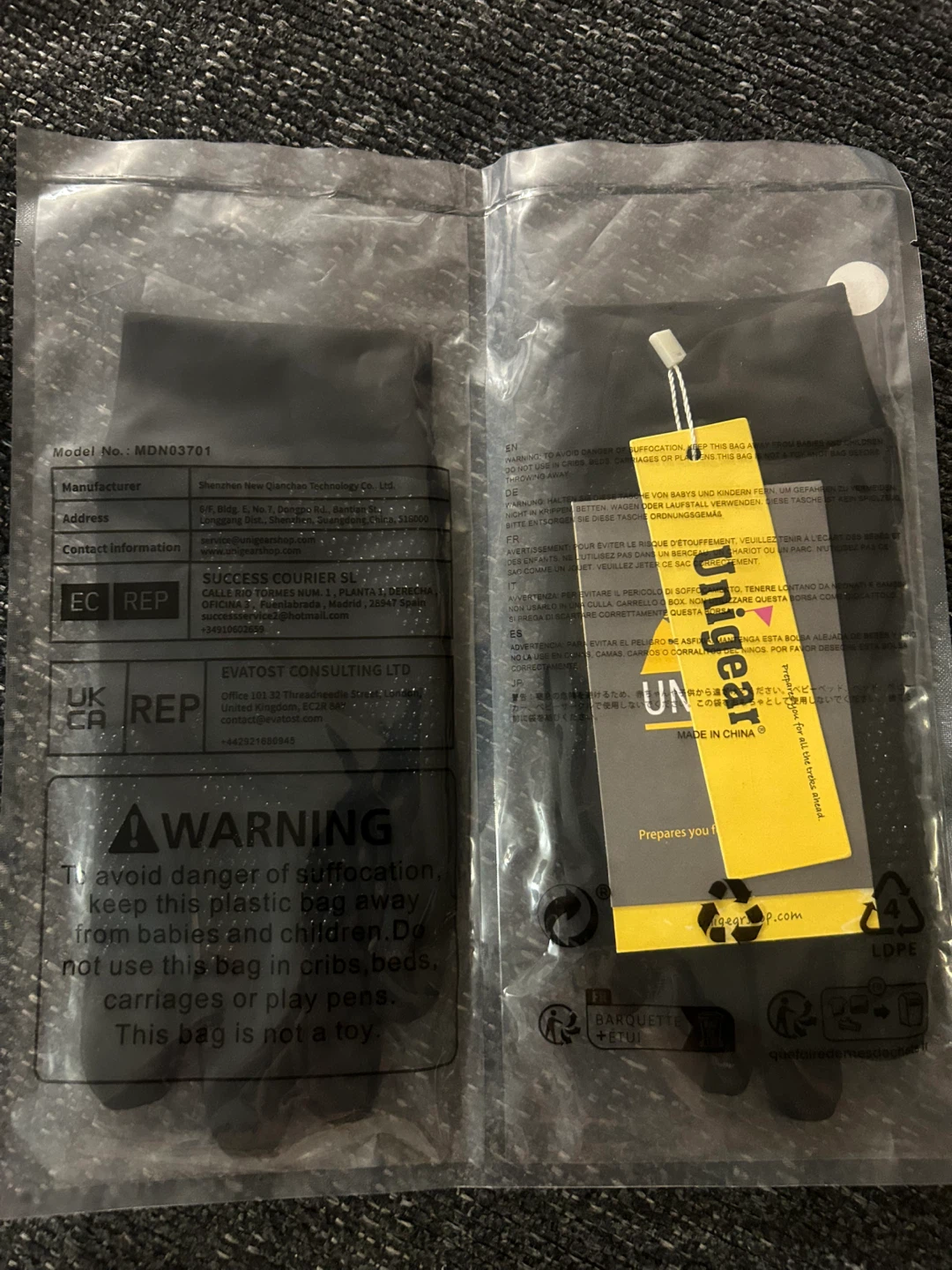 Unigear Lightweight Running Gloves - Size M