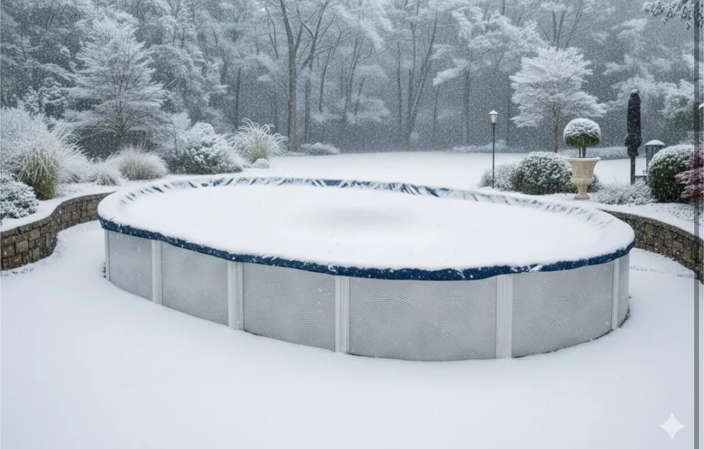 NEW 21'x15’ Ft. Aboveground Winter Pool Cover image indicator(10)