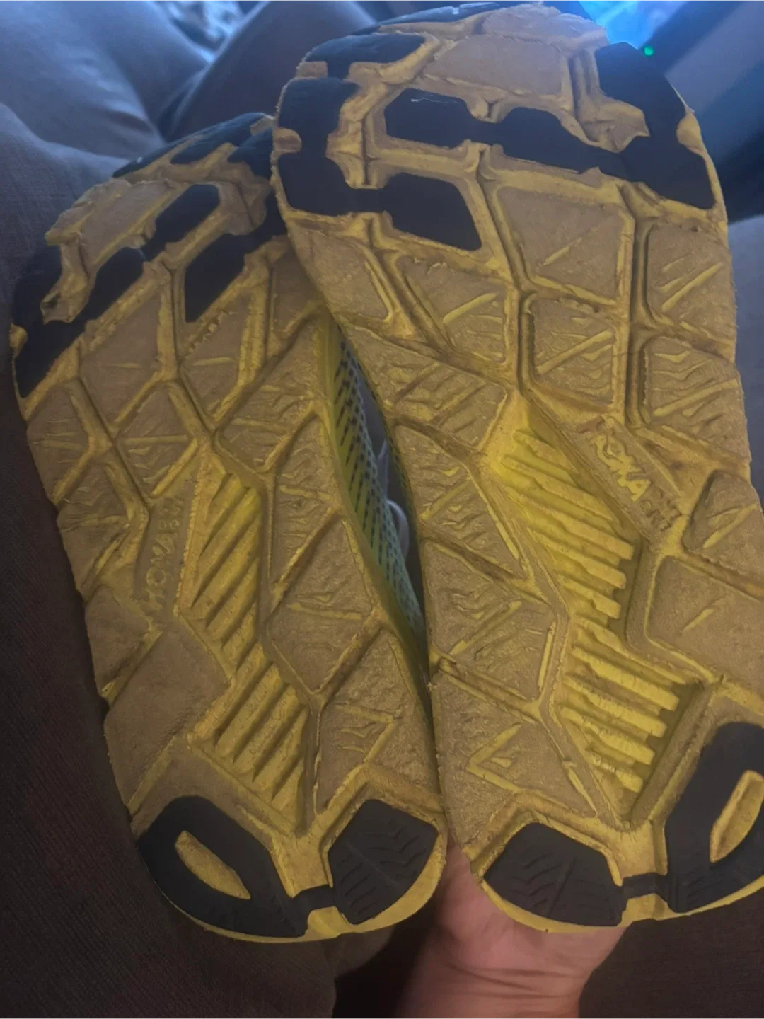 Hoka Rincon Grey/Yellow Running Shoes image indicator(8)