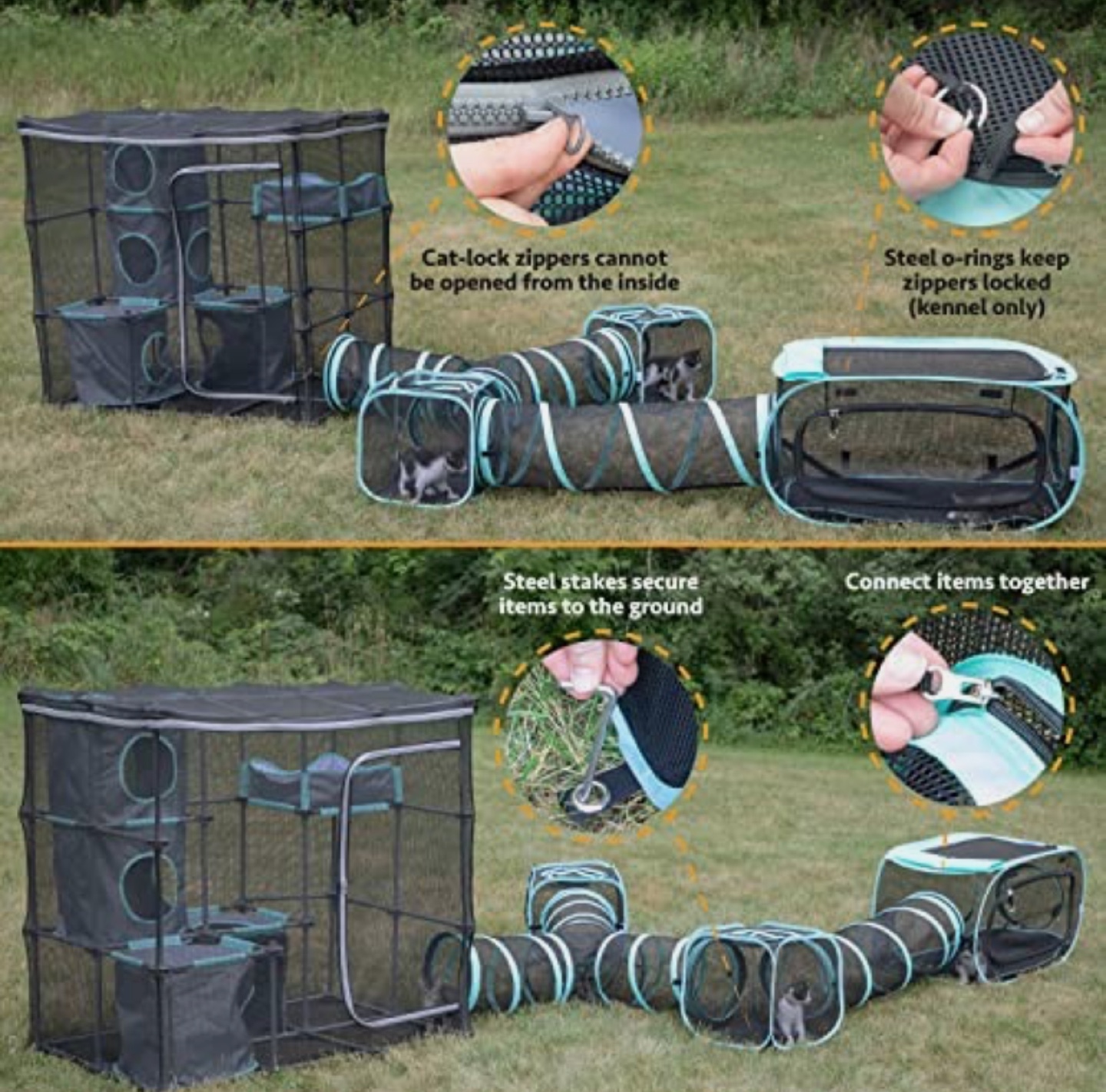 Kitty City Outdoor Catio Furniture and Play Kits for Cat - photo 2